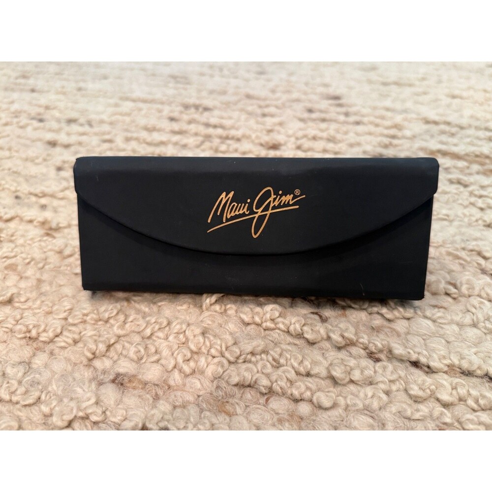 Maui Jim Sunglasses Eyeglasses Black Hard Case Gold Logo Case Only